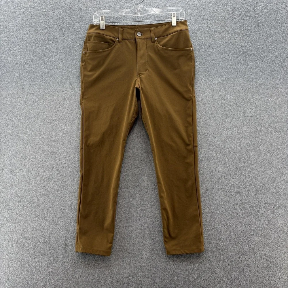 Lululemon Pants Mens 30x26 Brown ABC Slim Fit 5 Pocket Tech Performance Chino